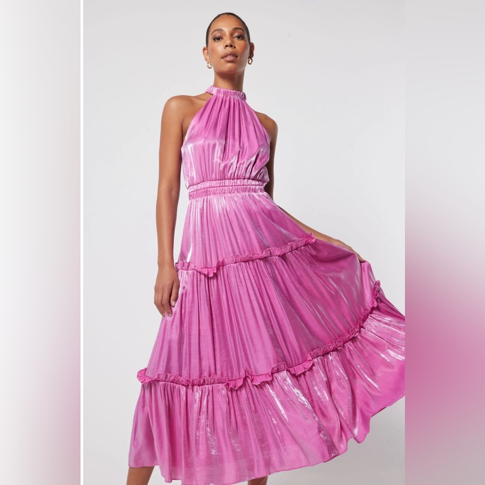Elliatt Teagan Maxi Dress, size xxs NWT bubblegum pink - Picture 6 of 13